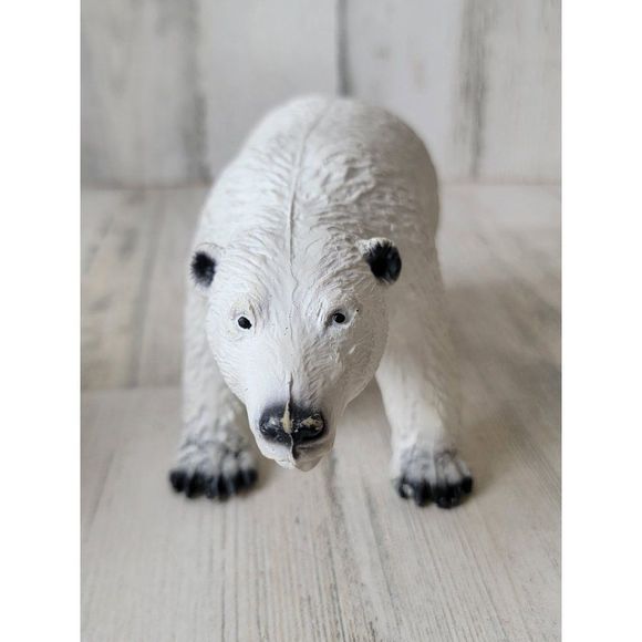 Rubber toy‎ polar bear white Antarctica figure squish - Picture 2 of 11